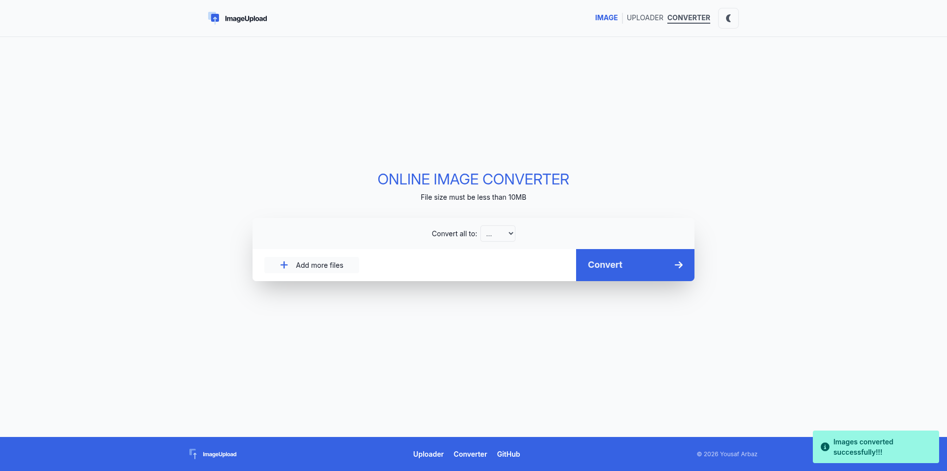 Image transformation workflow